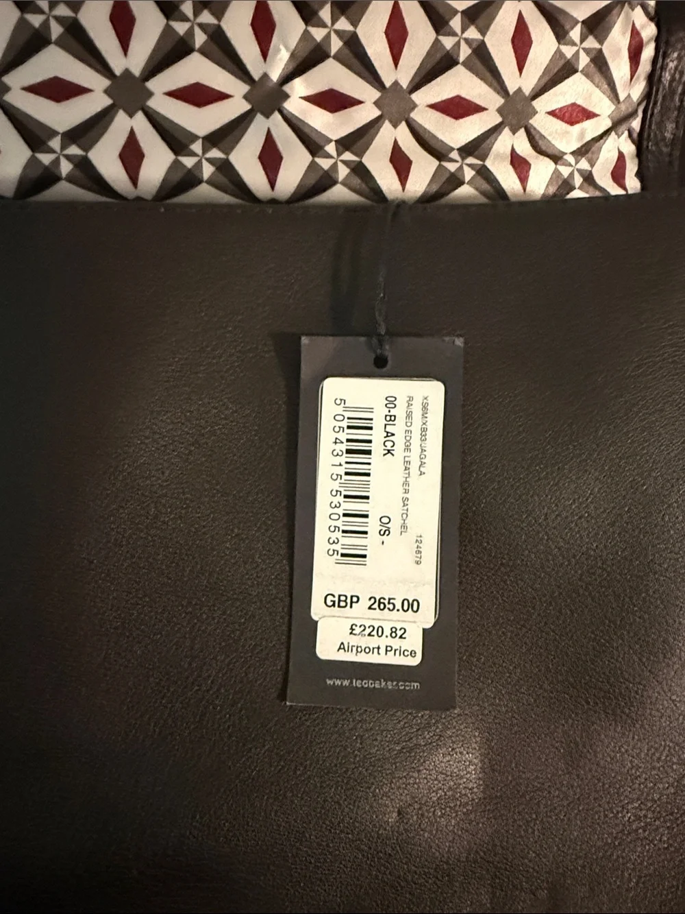 Ted‎ Baker Black Leather Buckle Briefcase